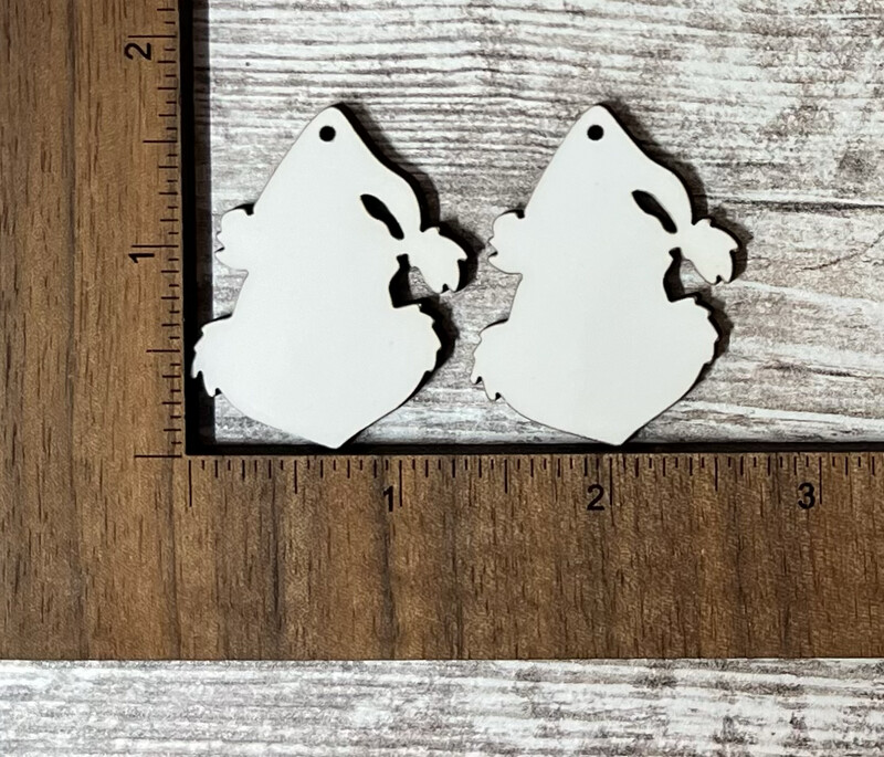 Earrings Unisub  Blanks - Green Grouch