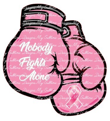 Pink Boxing Glove Keychain Designs Created to fit Our Sublimation Acrylic Keychain Blanks DIGITAL DESIGN ONLY