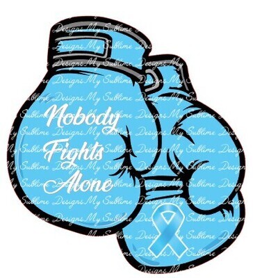 Light Blue Boxing Glove Keychain Designs Created to fit Our Sublimation Acrylic Keychain Blanks DIGITAL DESIGN ONLY