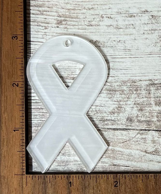 Ribbon Keychain Sublimation Acrylic Blanks