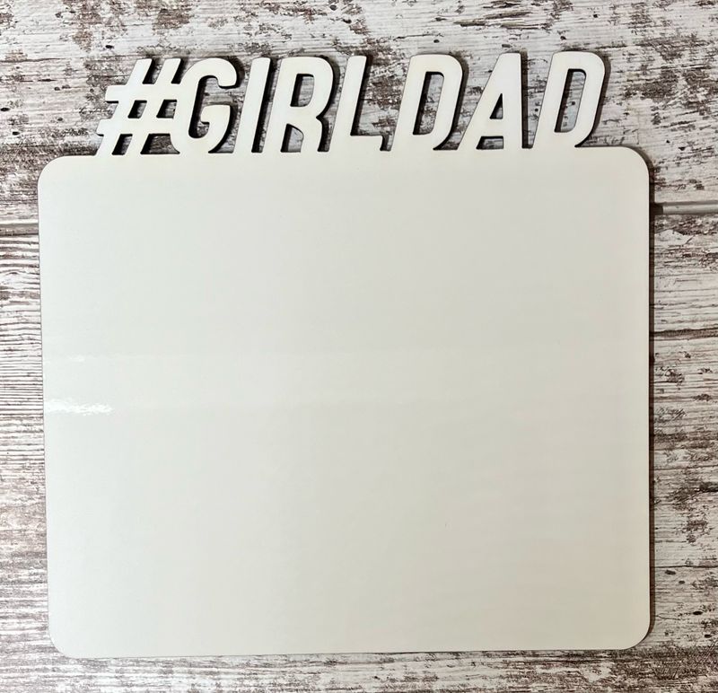 #GIRLDAD Word Board - large approx. 8x8