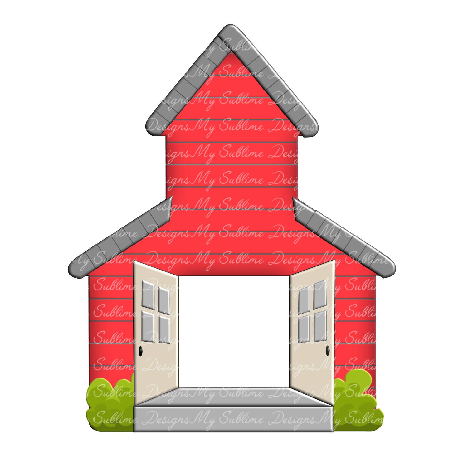 School House Ornament Design  DIGITAL DESIGN ONLY