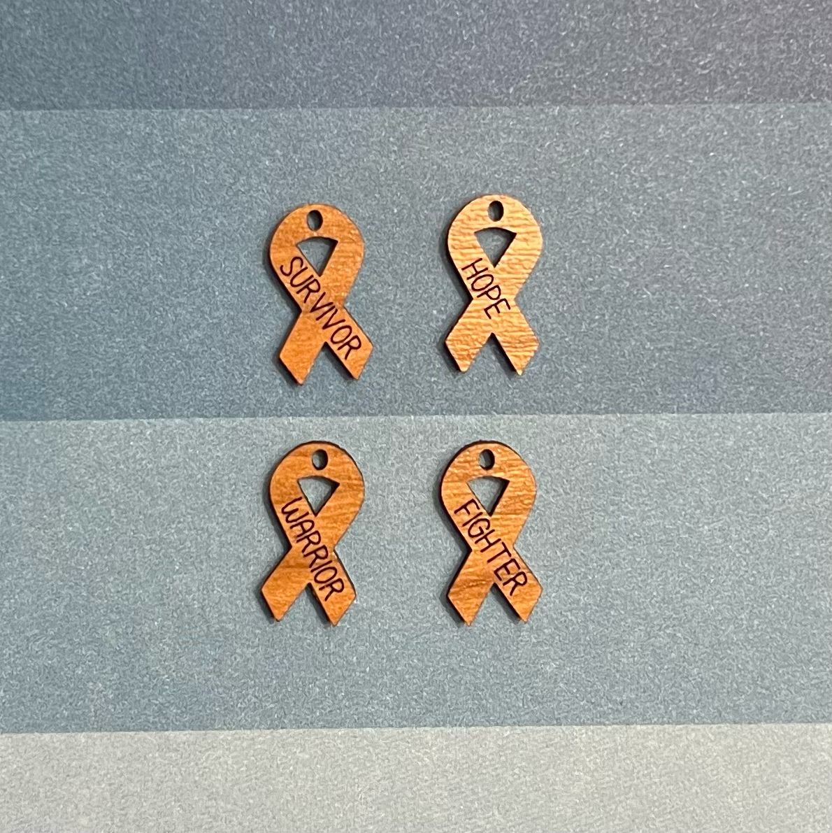 Wood Charms Ribbon shape