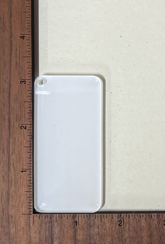 Rectangle Keychain Sublimation Acrylic Blanks