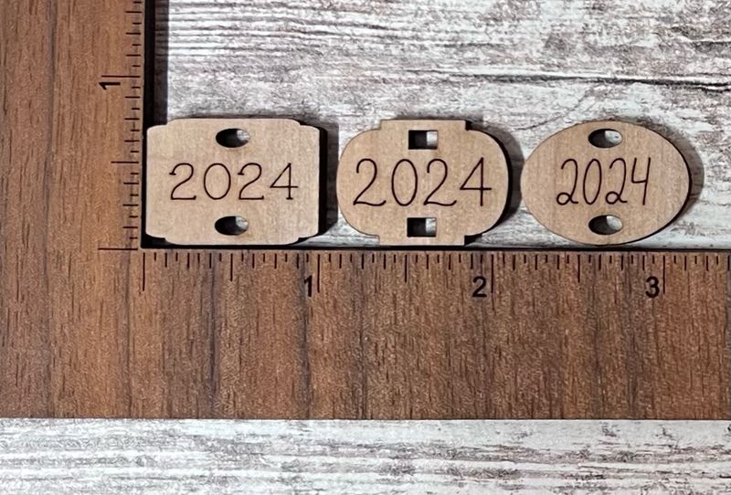 Year Tags - Assorted Shapes