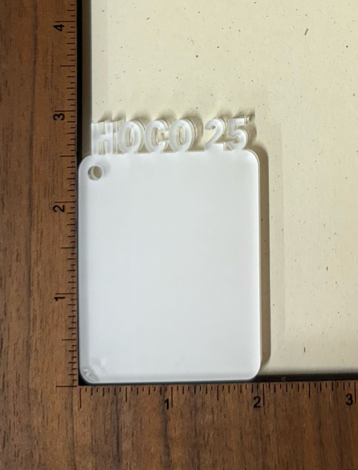 HoCo 25 Keychain Sublimation Acrylic Blanks