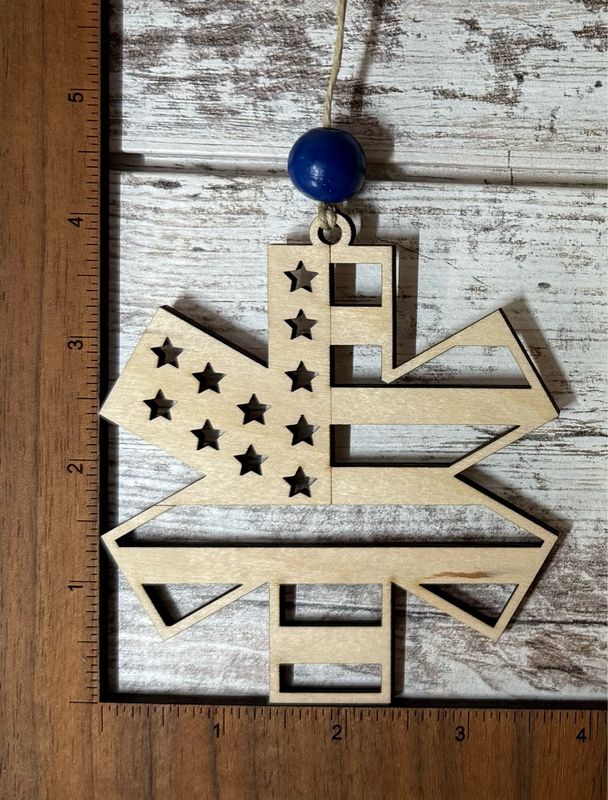 EMT Wood Ornament