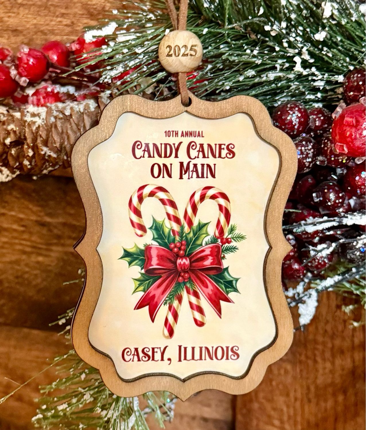Candy Canes on Main Ornament 2025