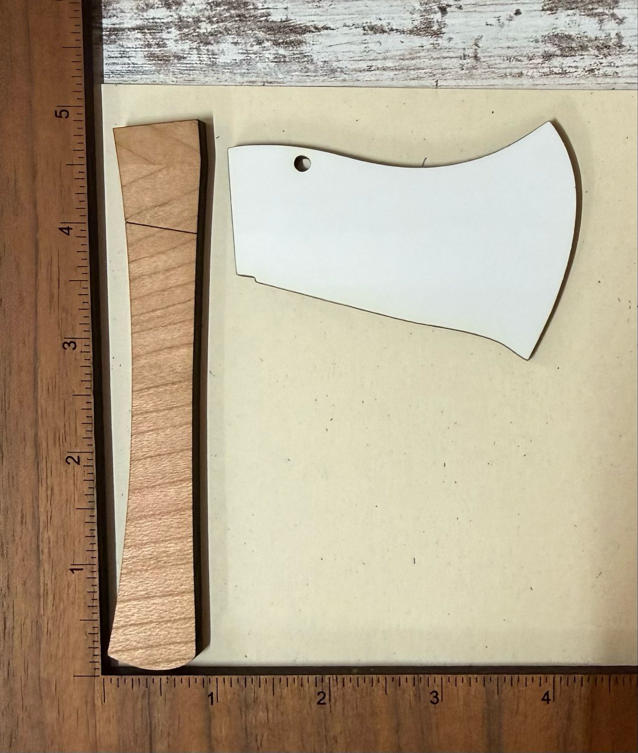 Uniwood Axe Ornament