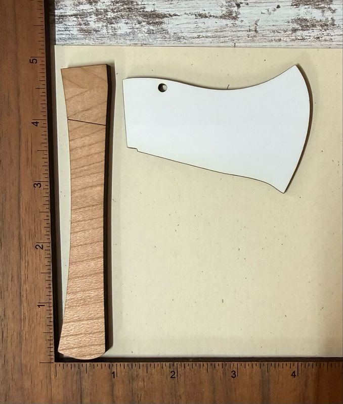 Uniwood Axe Ornament
