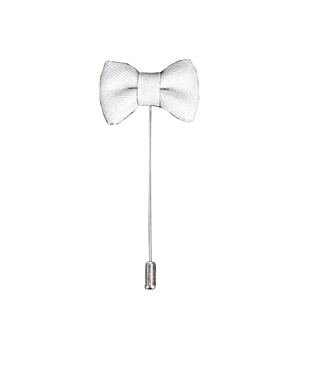 White lapel Pin