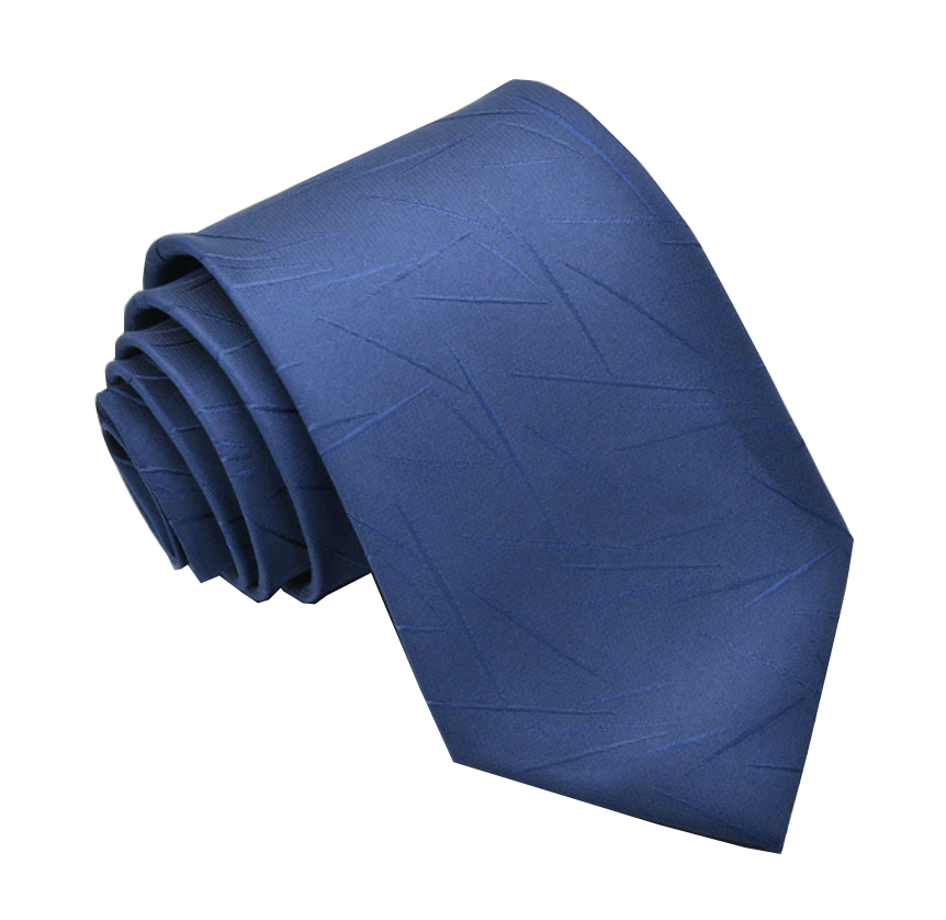 Blue Textured Tie