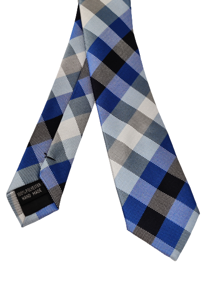 Blue Checks Tie