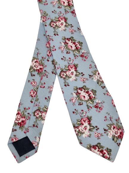 Blue Flower Tie