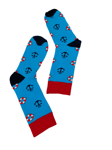 Anchor Print Socks