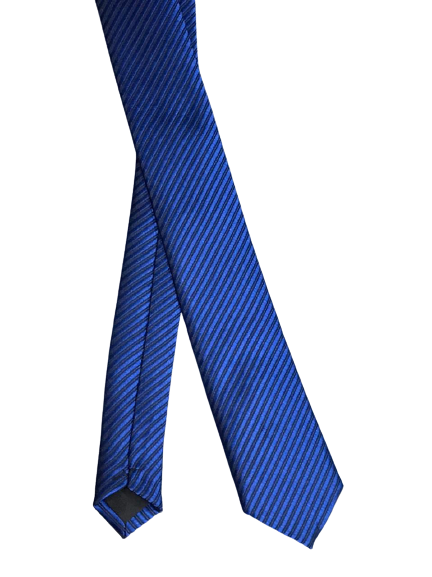 Blue Black Stripes Tie