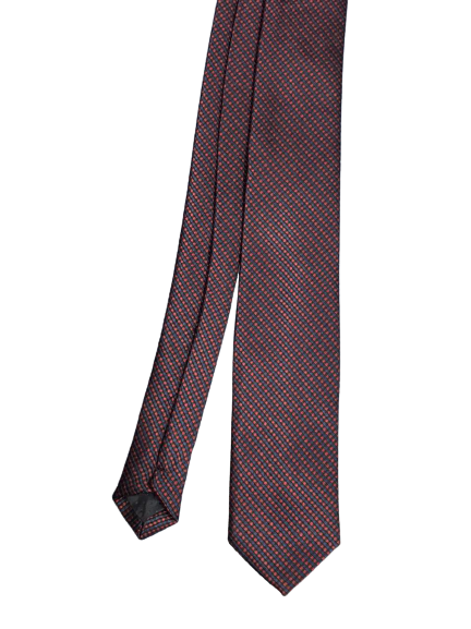 Blue Black Maroon Checks Tie