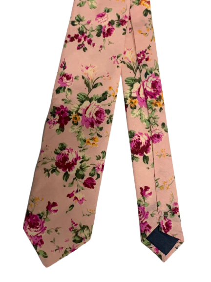 Pink Floral tie