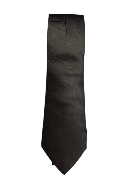 Jet Black Textured Tie