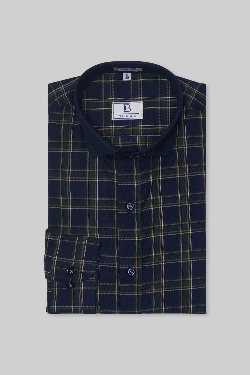 Oxford Blue Tartan Checks