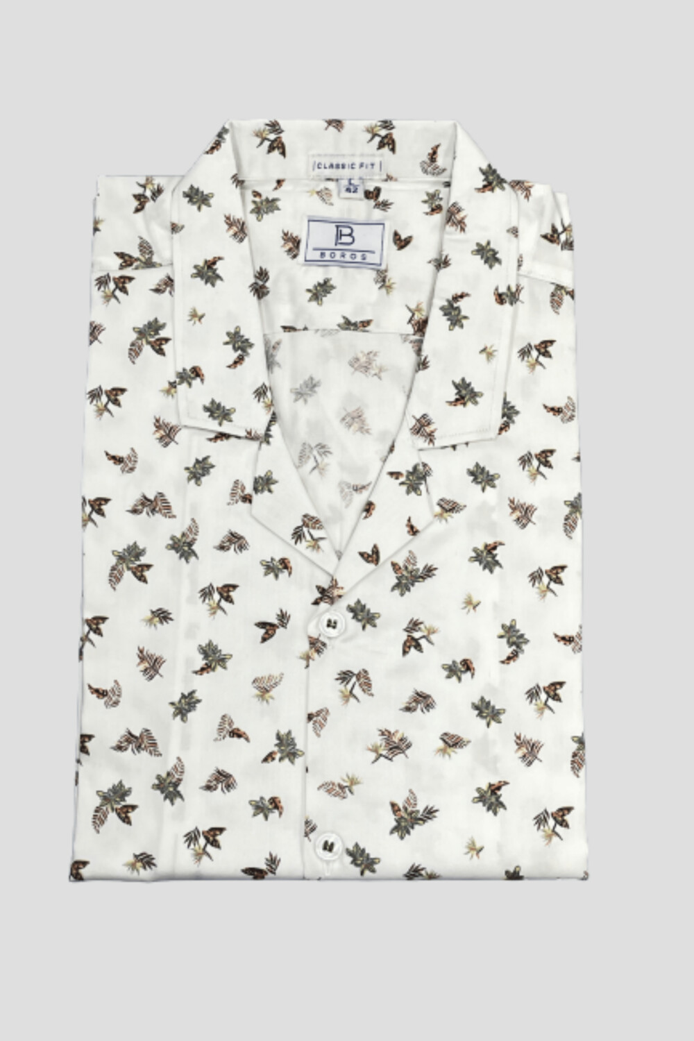 White Leaf Print