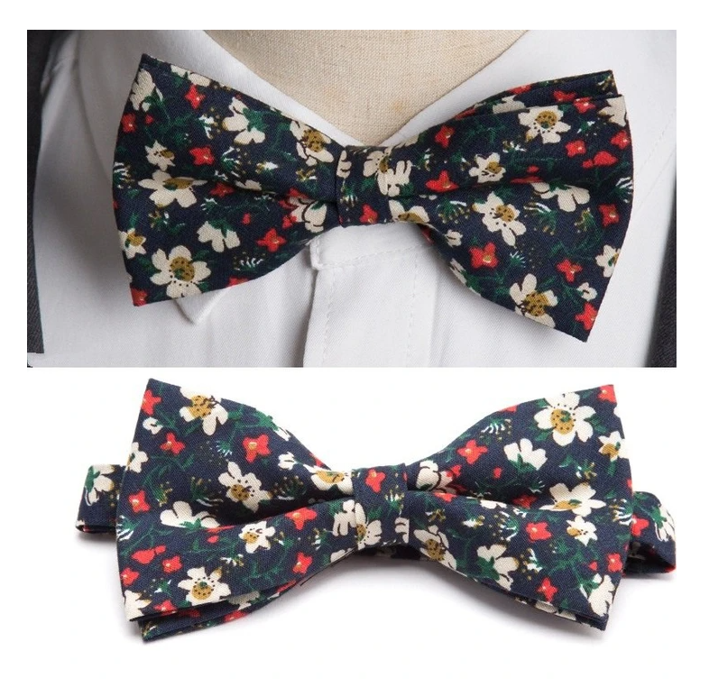 Blue Intricate flowers bow