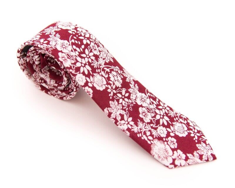 Red Flower Tie