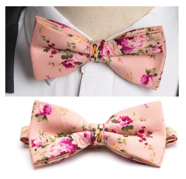 Pink floral bow