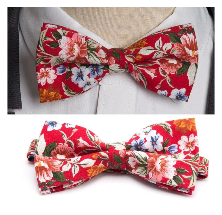 Red Floral bow