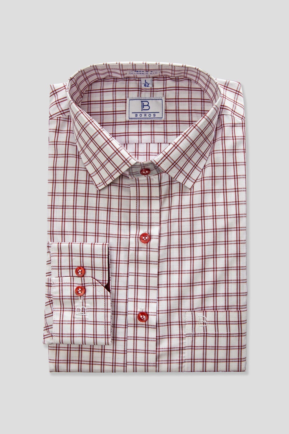 Crimson Red Checks