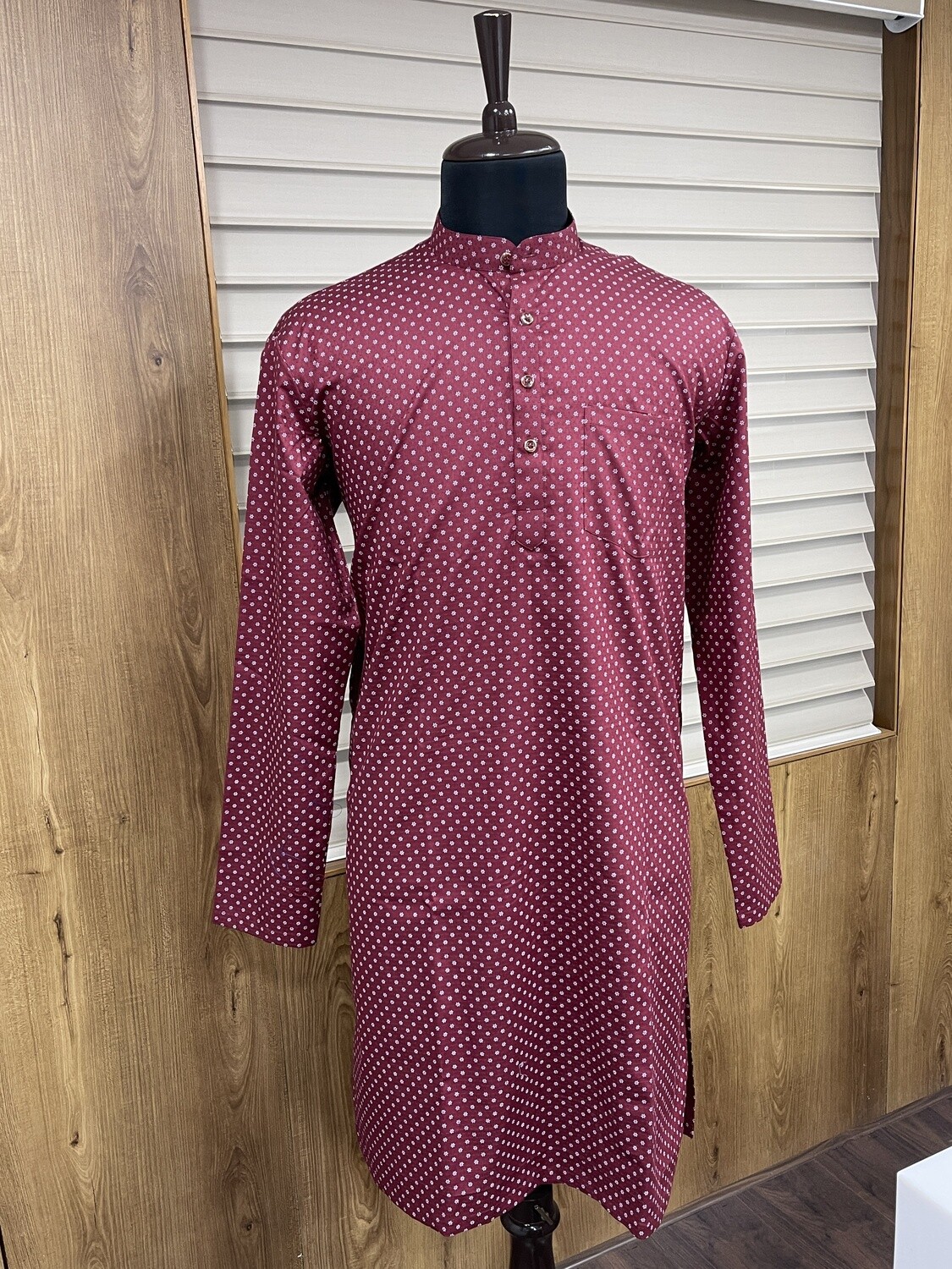 Preppy Red Kurta