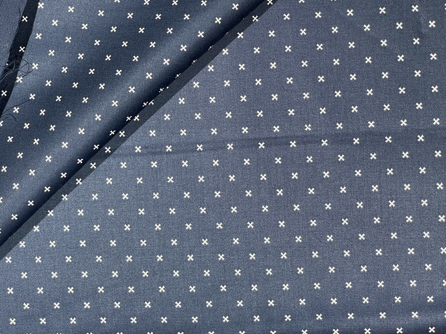 Cobalt Blue Printed Fabric