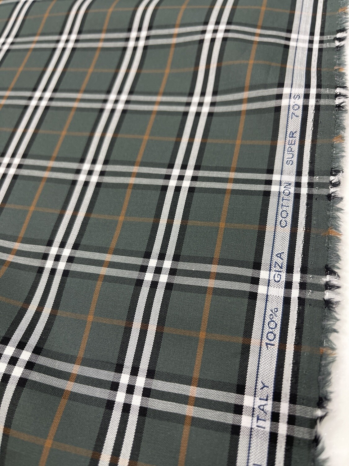 VCP Green Checks Fabric