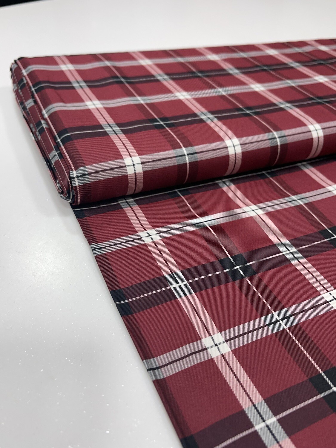 Fire Brick Tartan Fabric