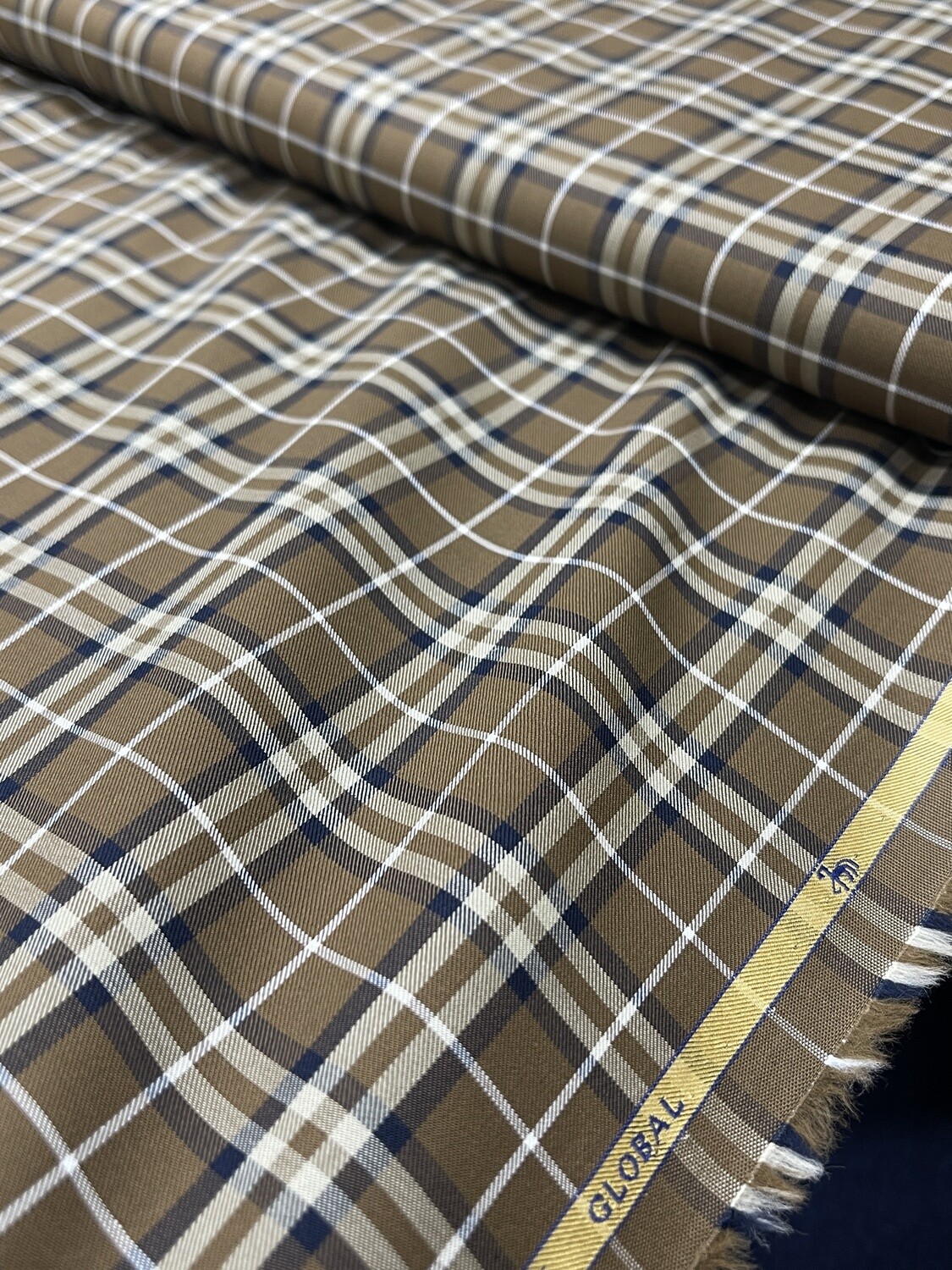 Clay Tartan Fabric