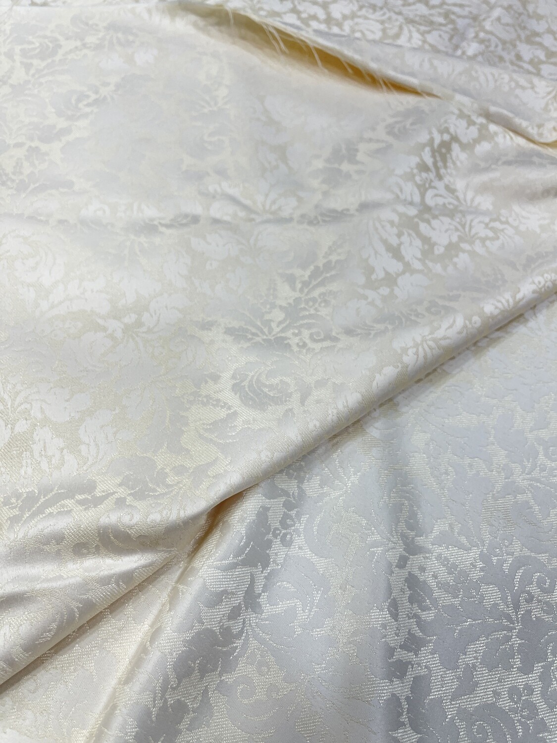 Beige Brocade Work Fabric