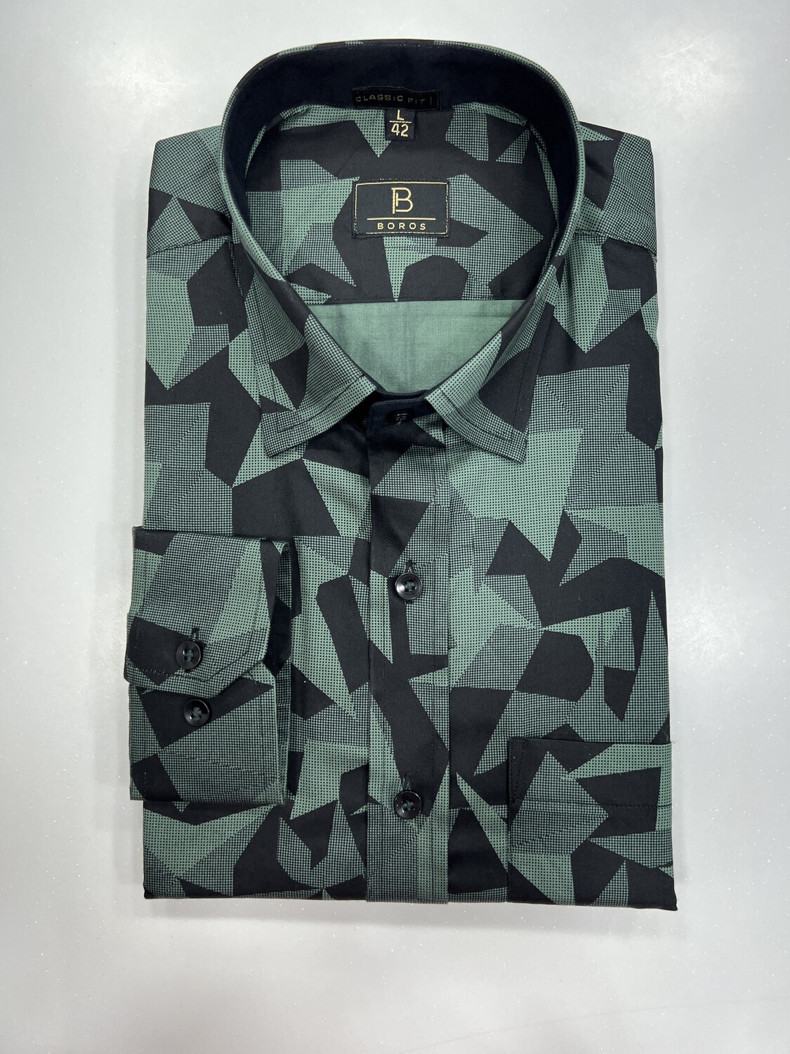 Green &amp; Black Print