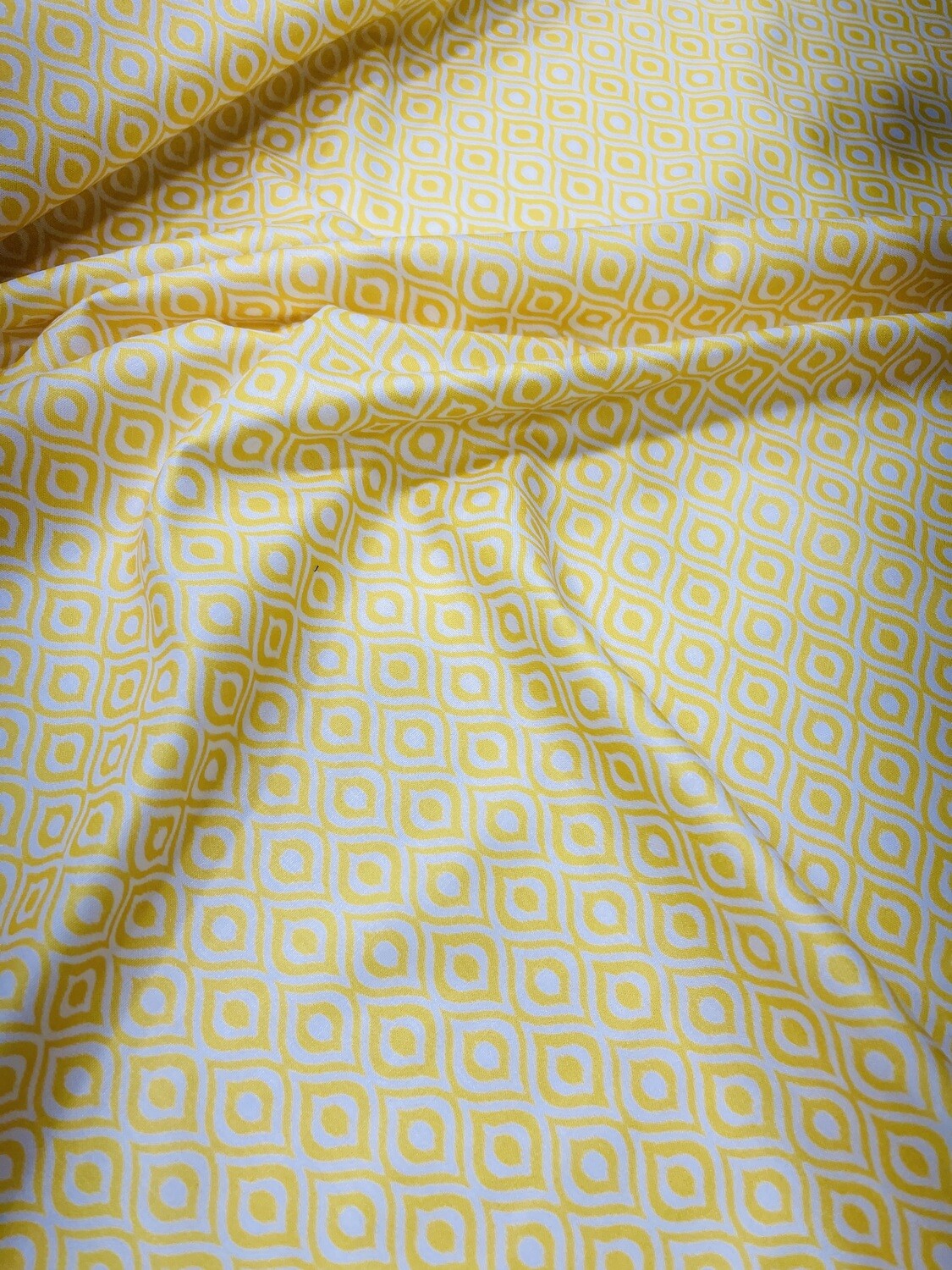 Skyland Yellow Printed Fabric