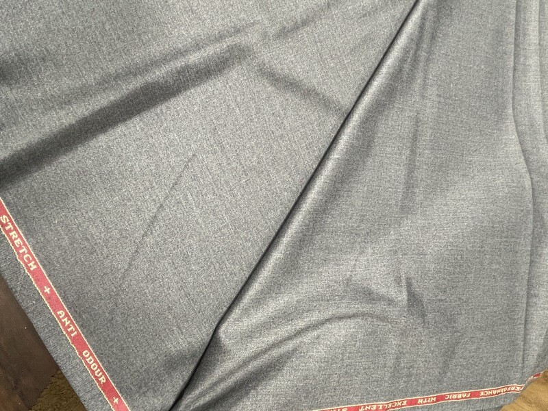 Slate techno Stretch Trouser Fabric