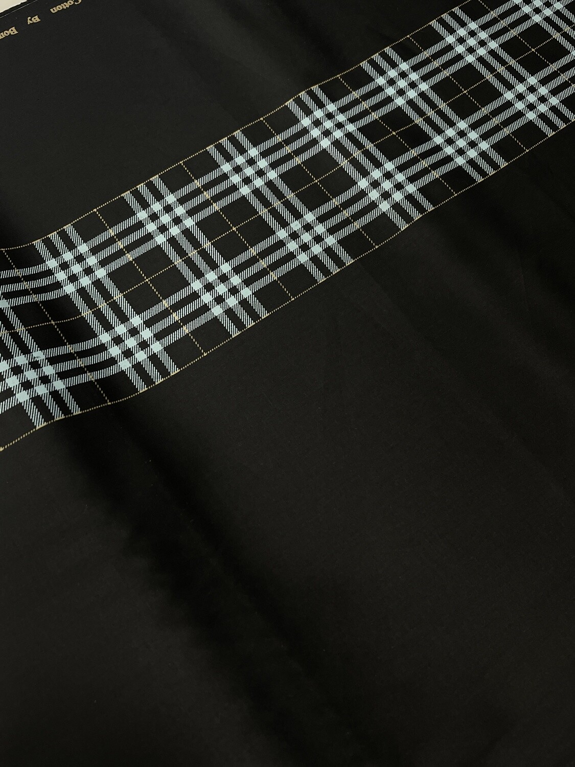 Black &amp; Blue Panel Checks