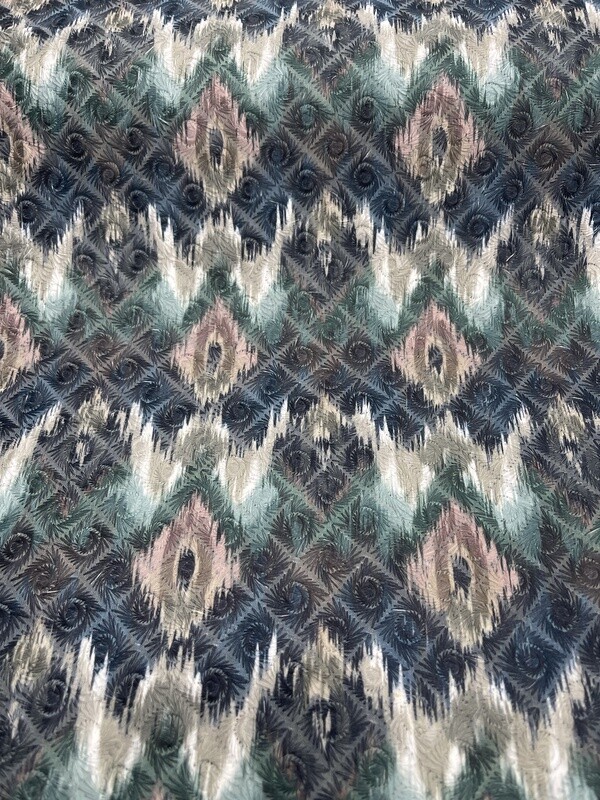 Peacock Blue Treasure Fabric