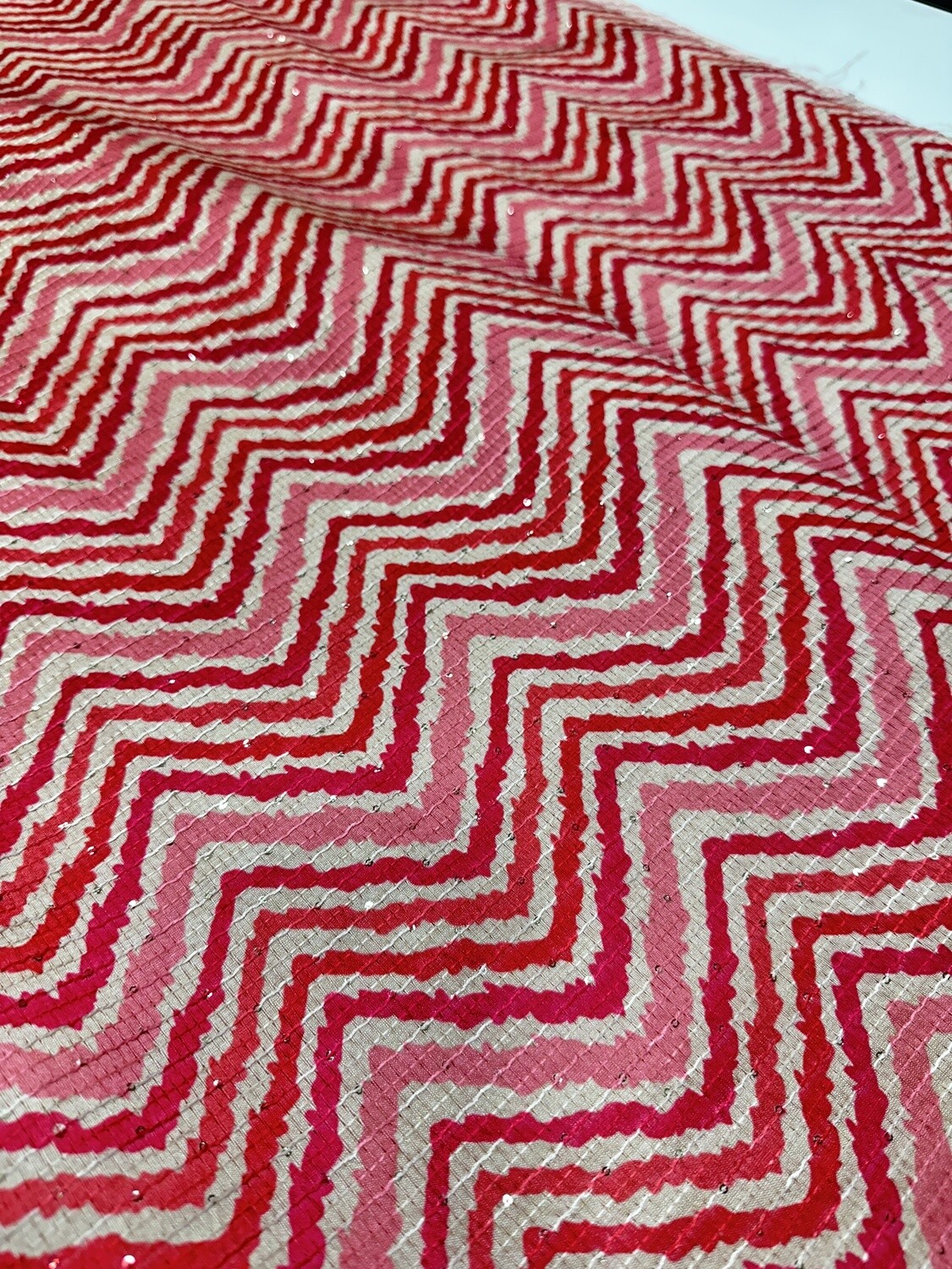 Zig zag Pink Fabric