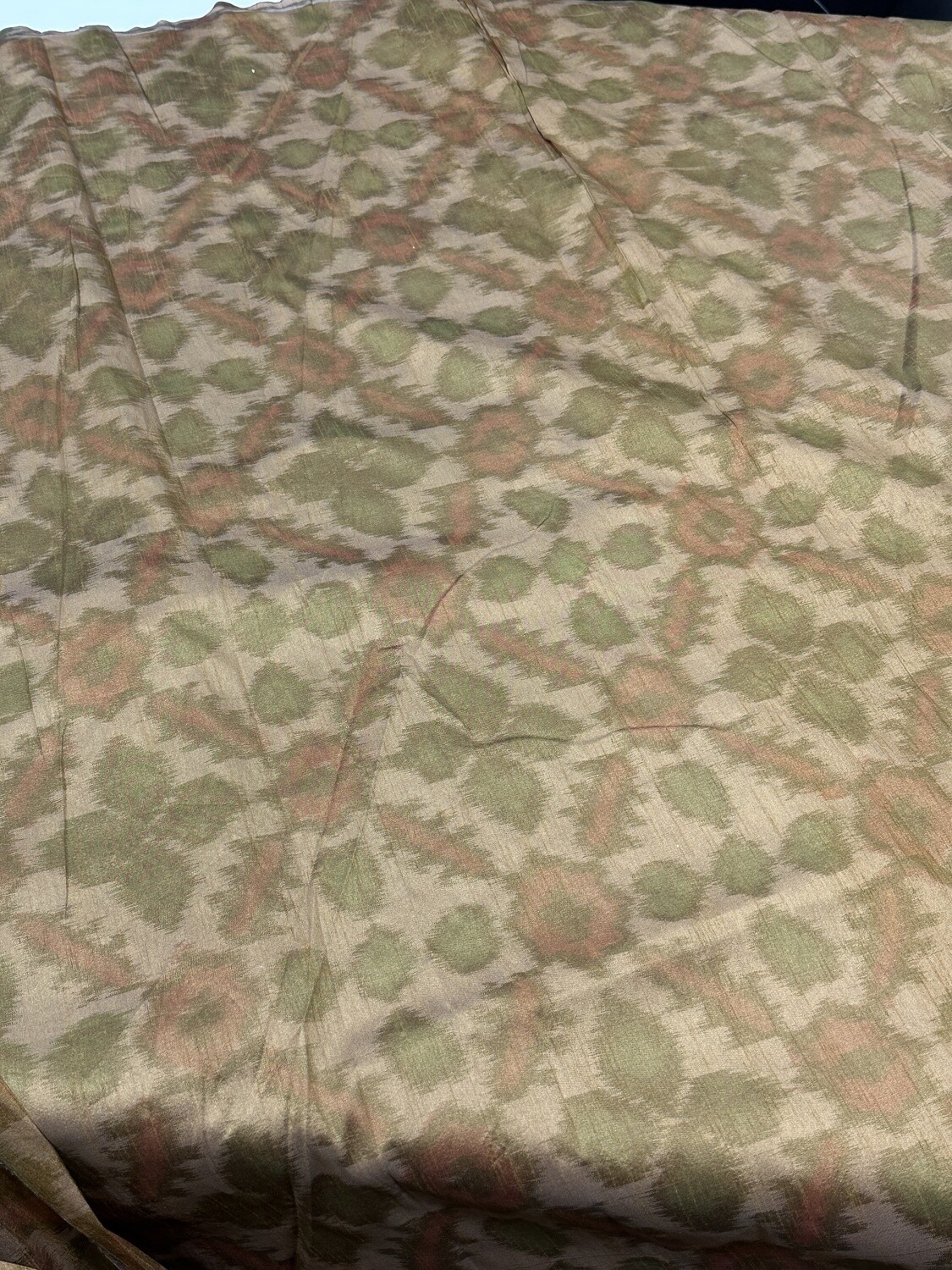 Golden Ikkat Fabric