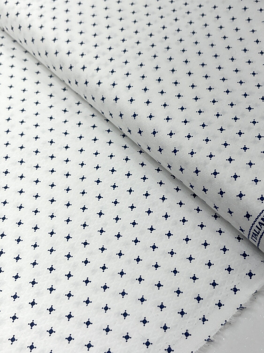 Cranberry White Printed Fabric