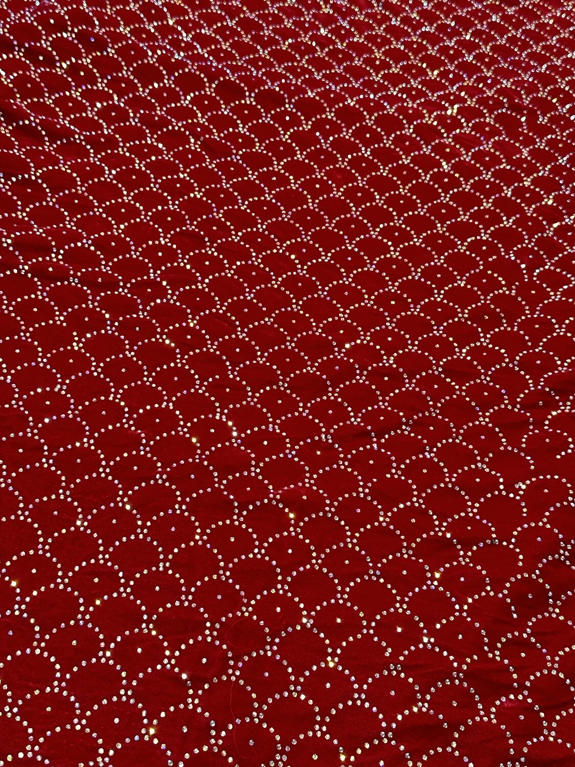 Bright Red Velvet Fabric