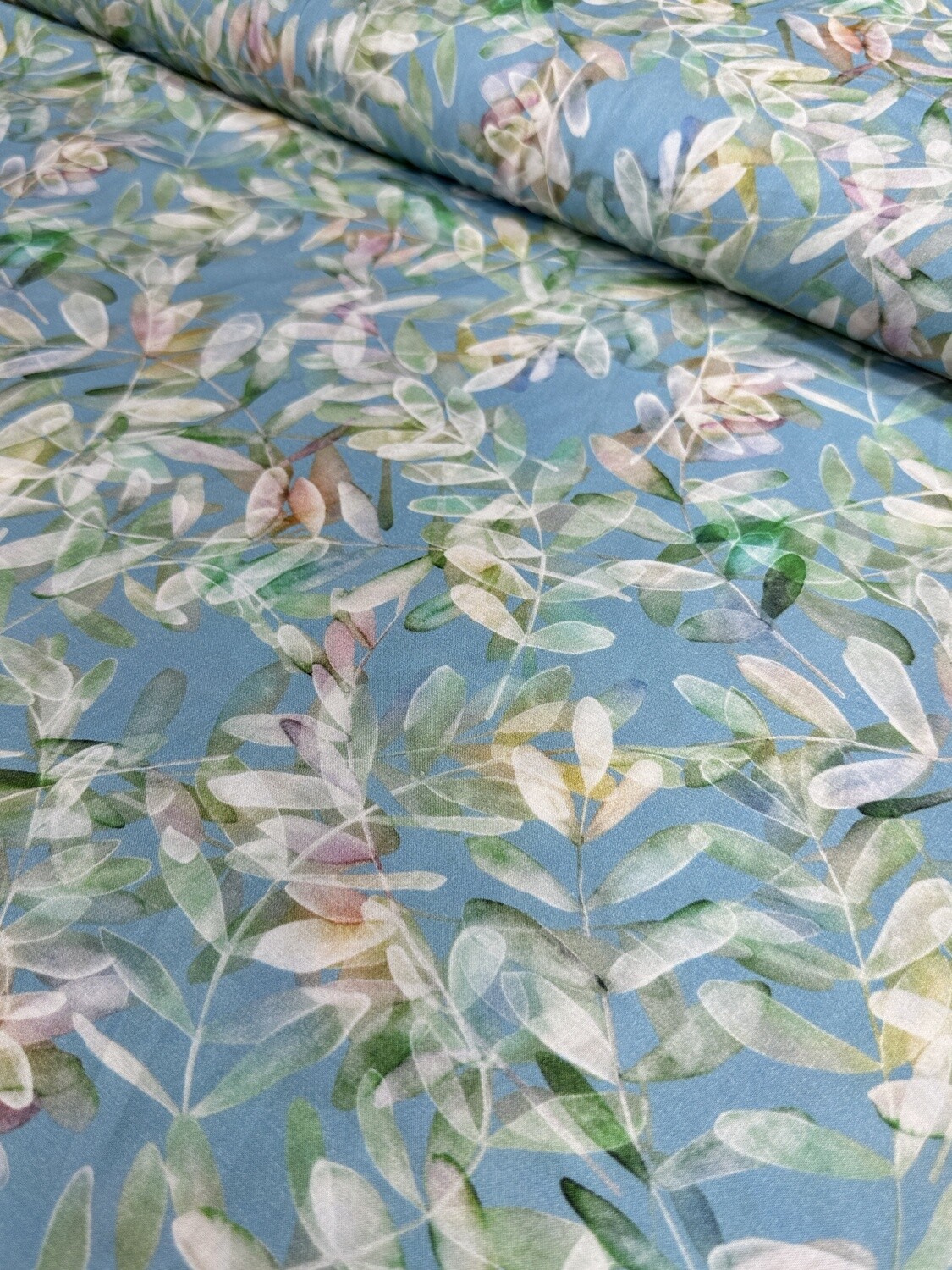 Blue &amp; Green Printed Fabric