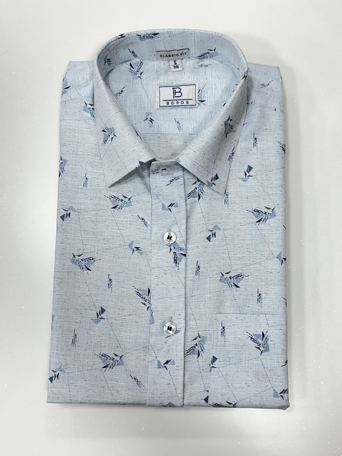 Dyed Sky Blue Printed