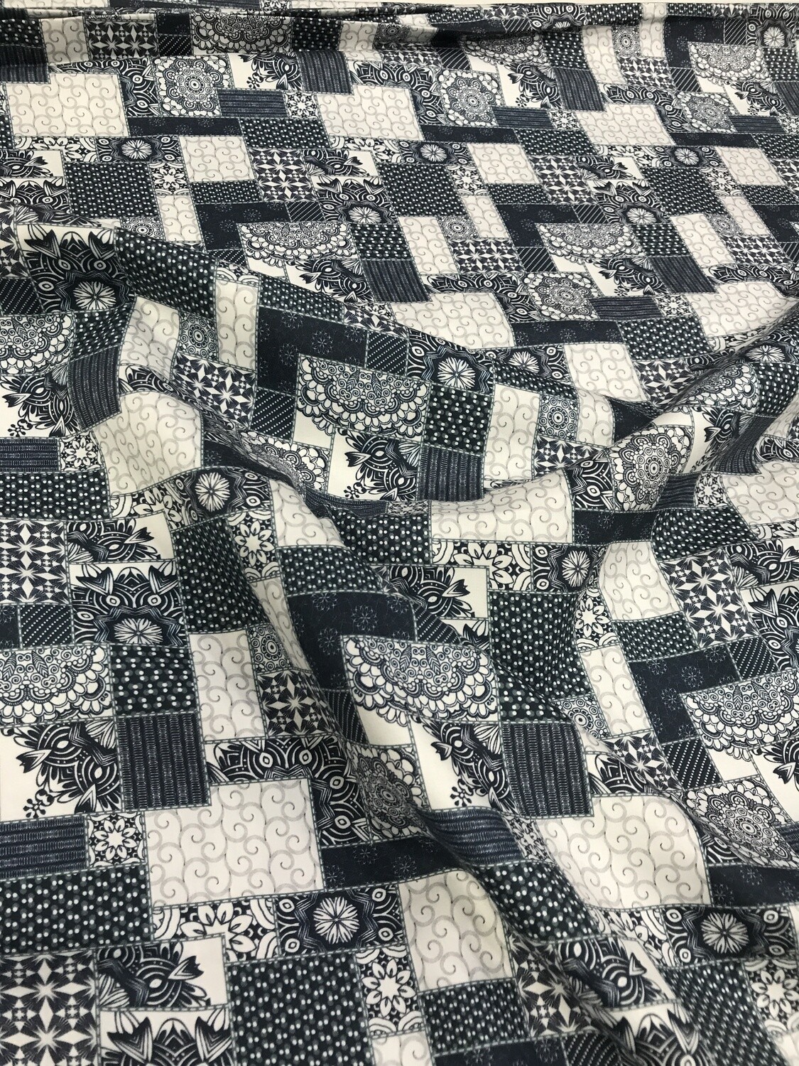 Rotomac Blue Printed Fabric