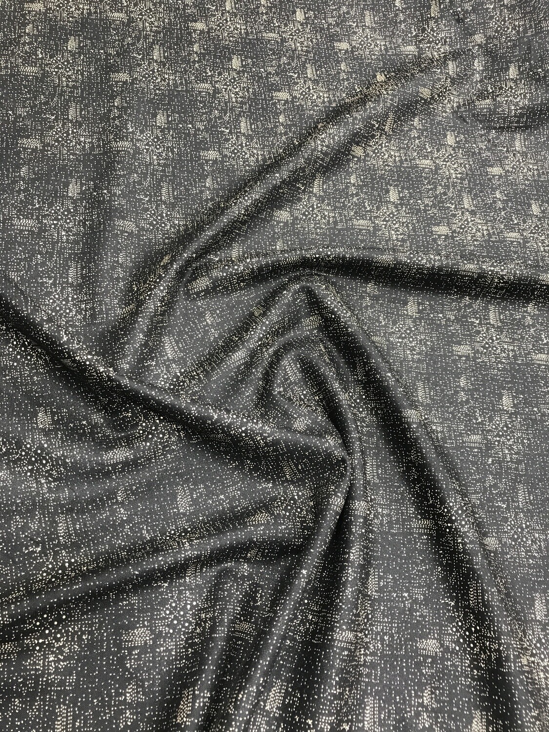 New Black Beige Spruce Fabric