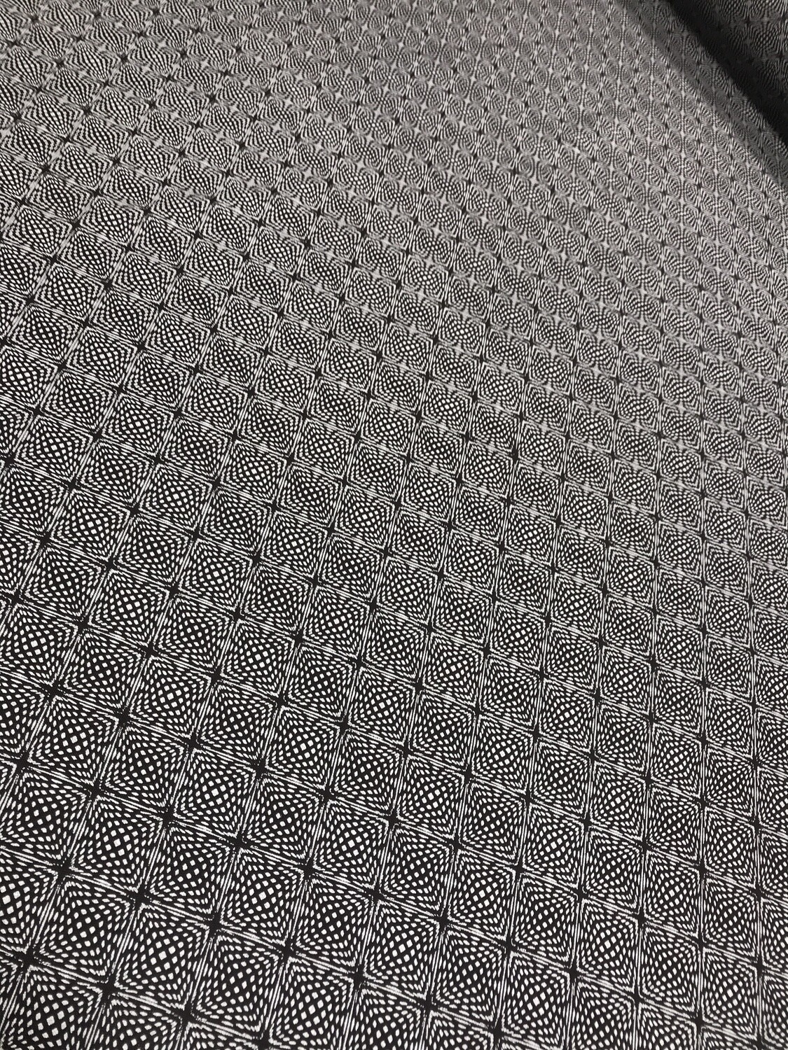 Brown Square Printed Fabric